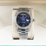 ROLEX Day-date 904L Steel 8215 Automatic Movement 41MM Blue Watch